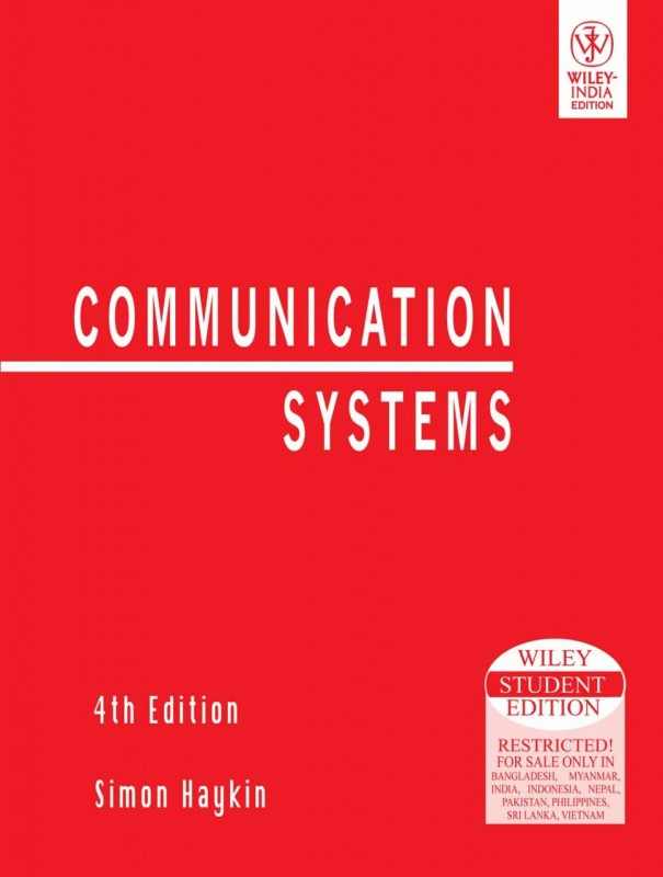 communication systems solution manual